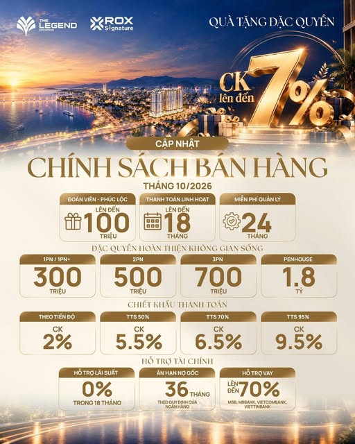 Chính sách bán hàng The Legend City Đà Nẵng. chính sách bán hàng The Legend City Đà Nẵng